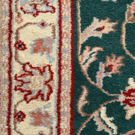 Vintage Green & Red Persian Rug