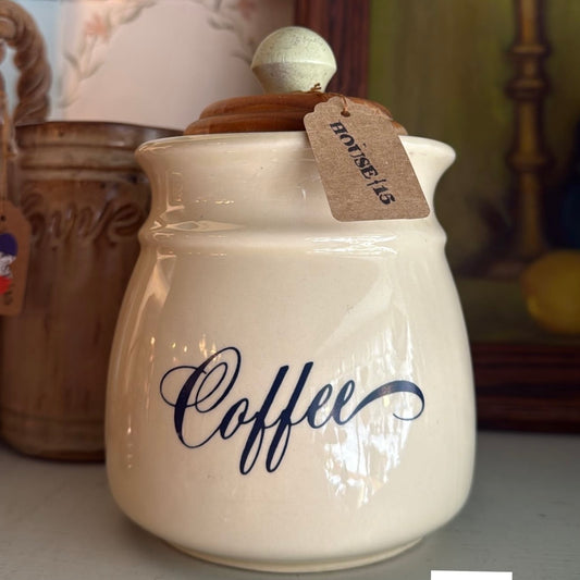 Ceramic Lidded Coffee Canister