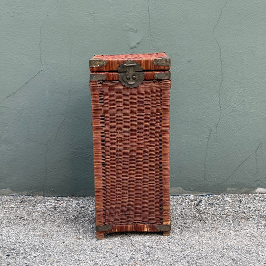 Wicker & Brass Trunk or Hamper