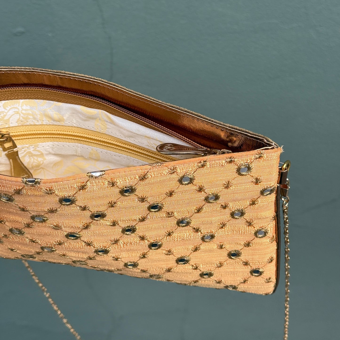 Gold & Mirrors Clutch