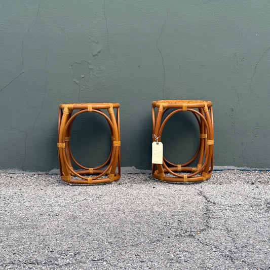 Vintage Rattan Stool