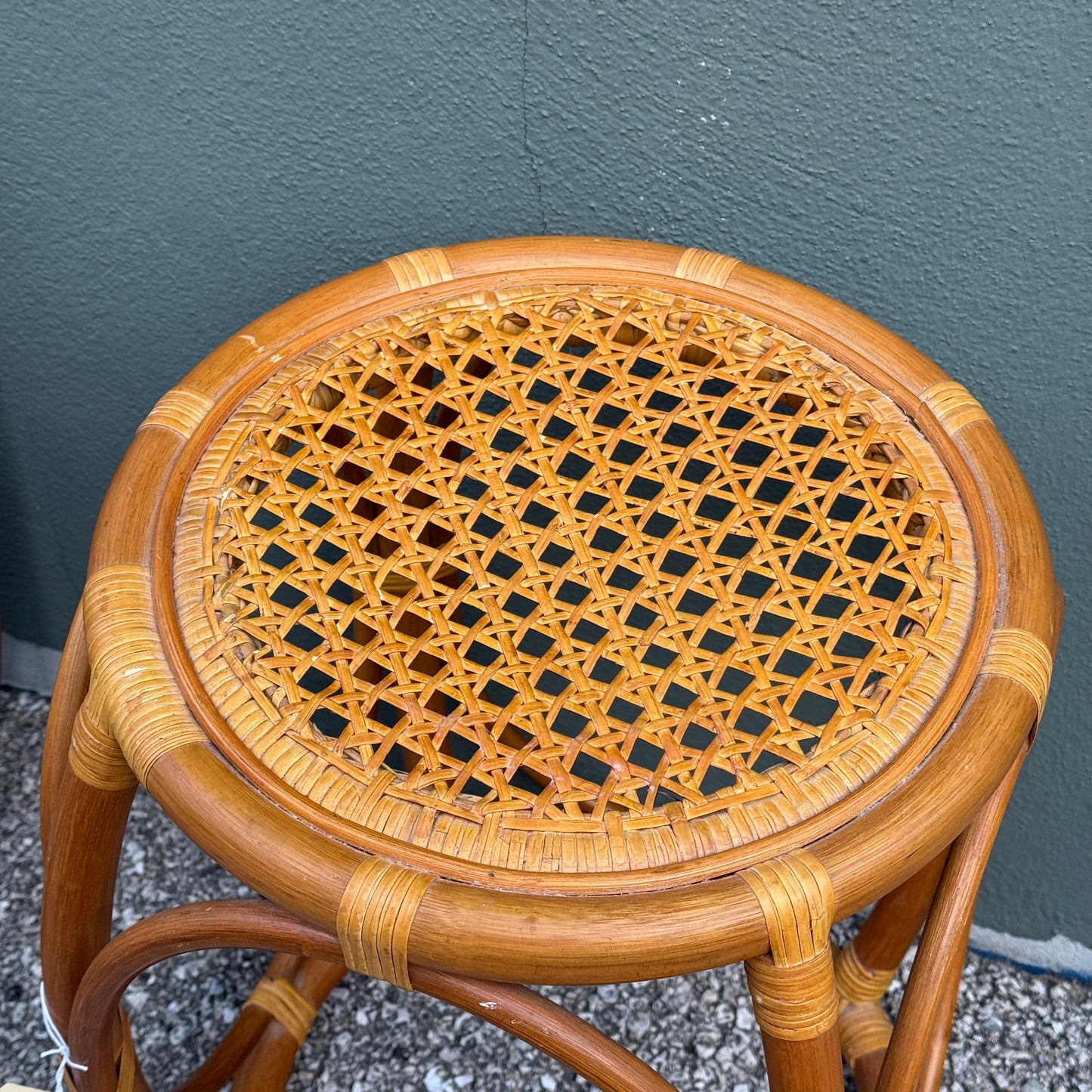 Vintage Rattan Stool