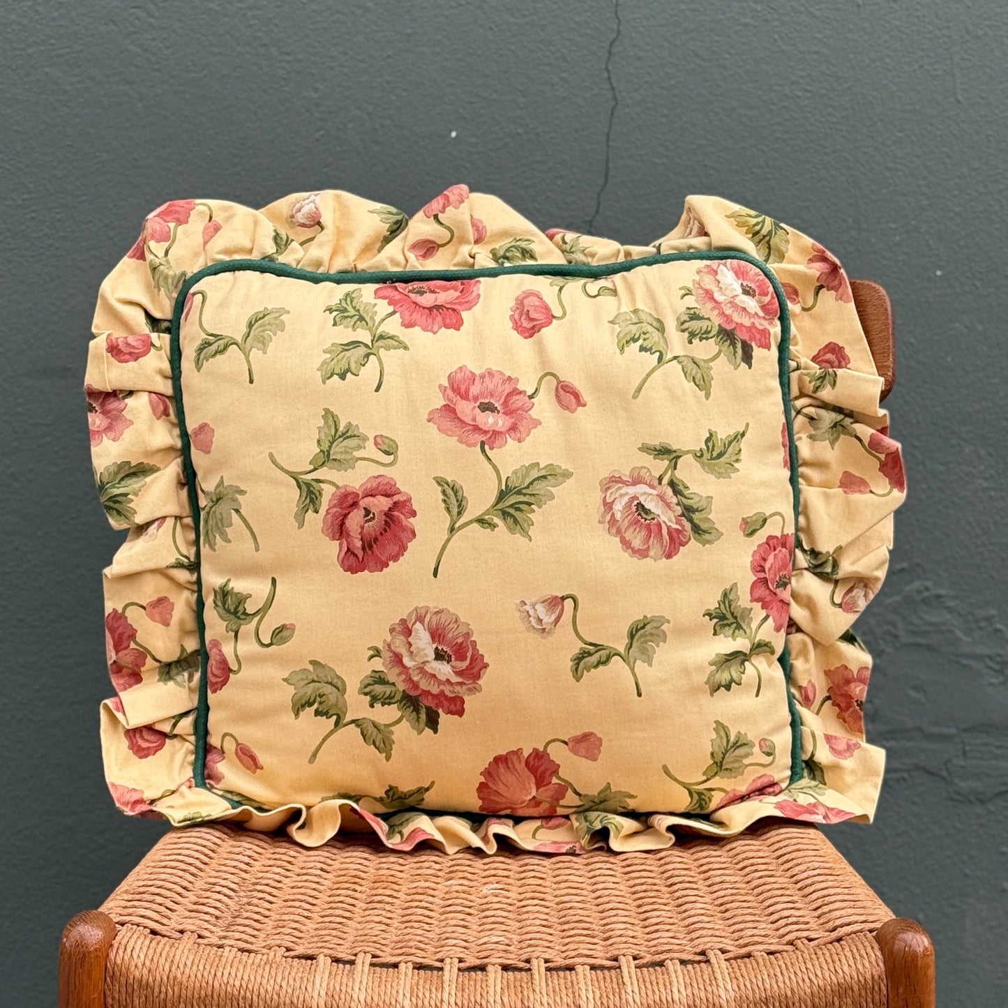 Rose Ruffle Pillow
