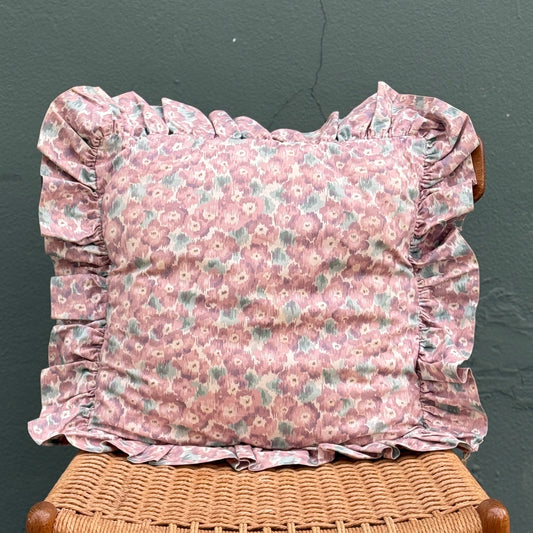 Floral Ruffle Pillow