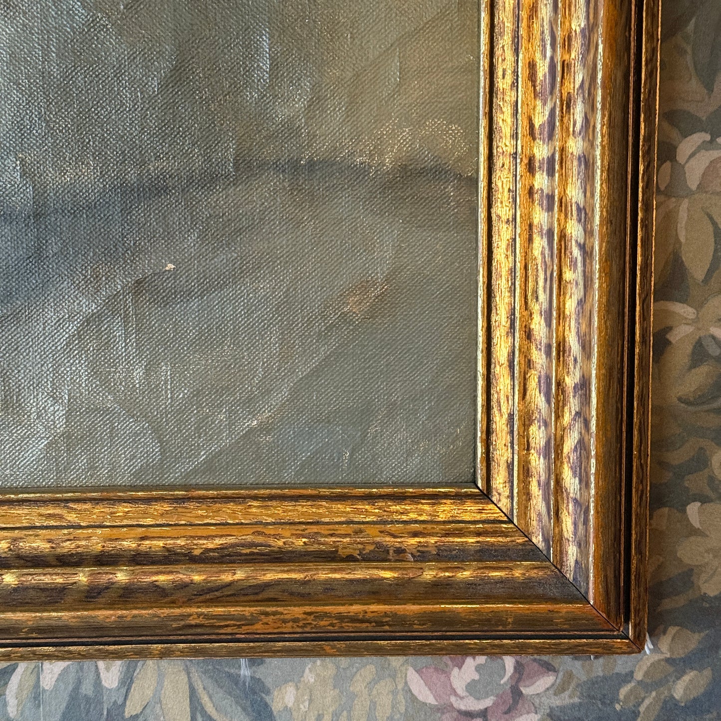 Vintage Original Reds & Pinks Floral Art