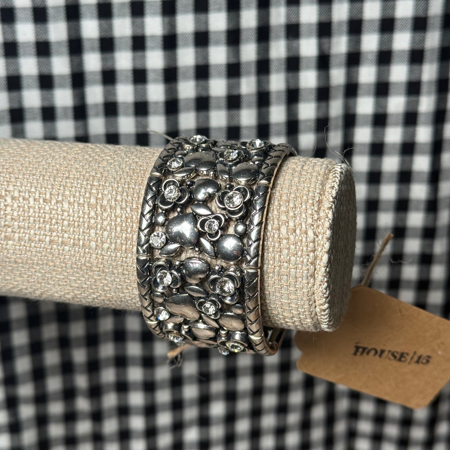 Vintage Silver Floral Bracelet