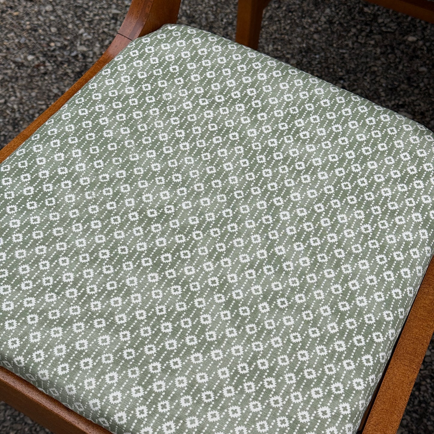 Vintage Set of Custom Upholstered Dining Chairs