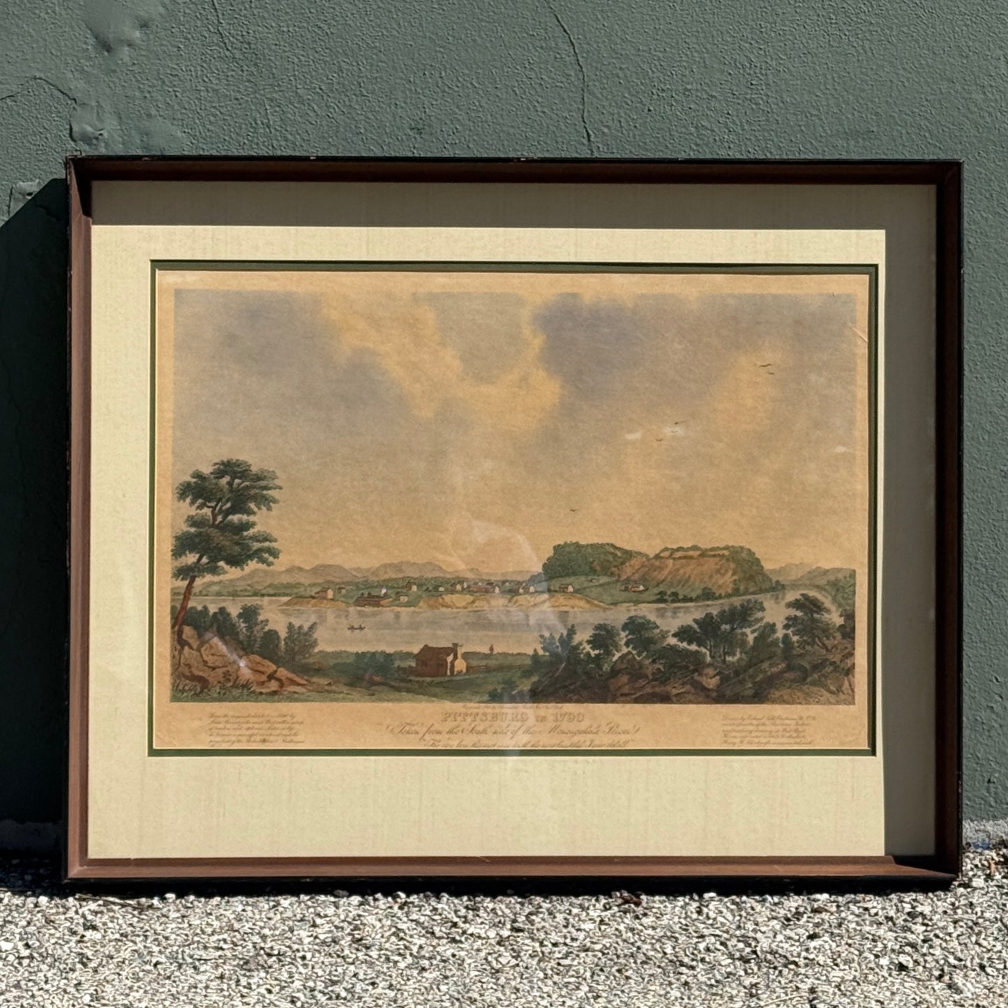 Pittsburgh in 1790 Framed Print