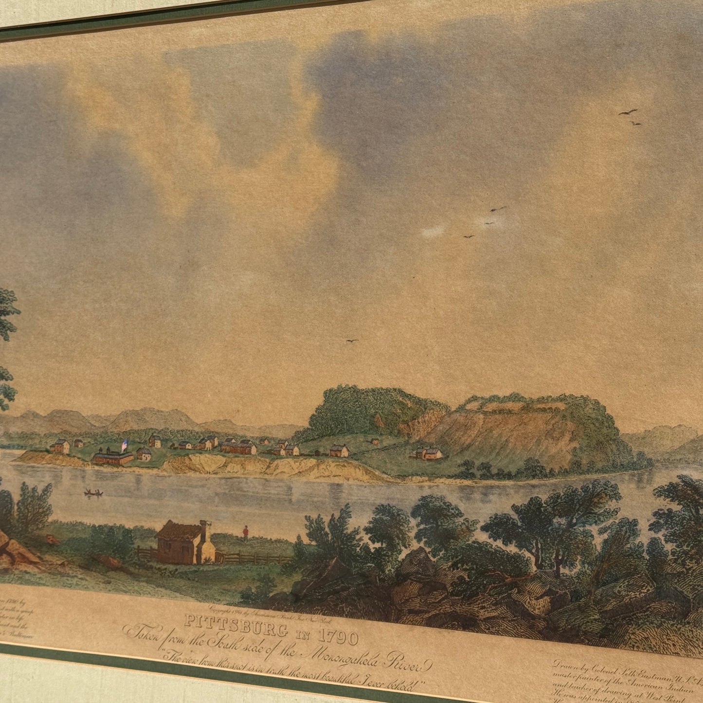 Pittsburgh in 1790 Framed Print
