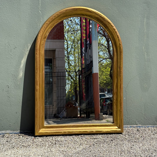 Gold Arched Vintage Mirror