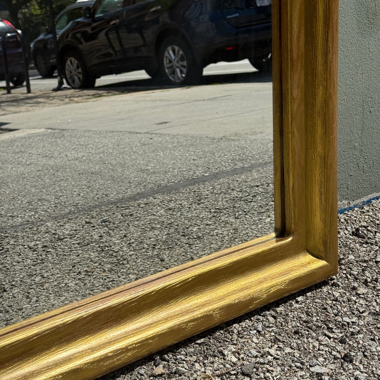 Gold Arched Vintage Mirror