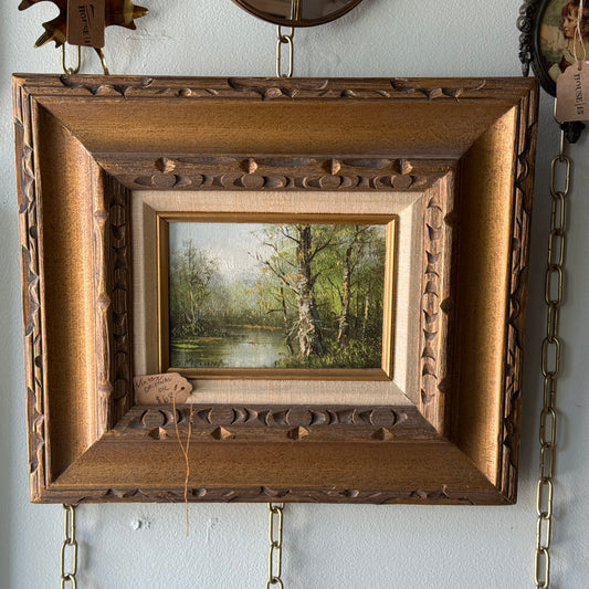 Vintage Original Oil Landscape Painting
