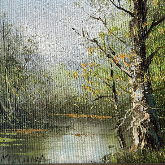 Vintage Original Oil Landscape Painting