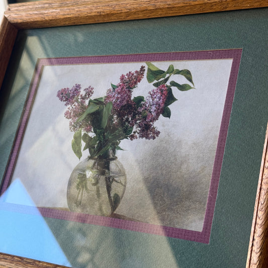 Lilac Bunches Framed Print