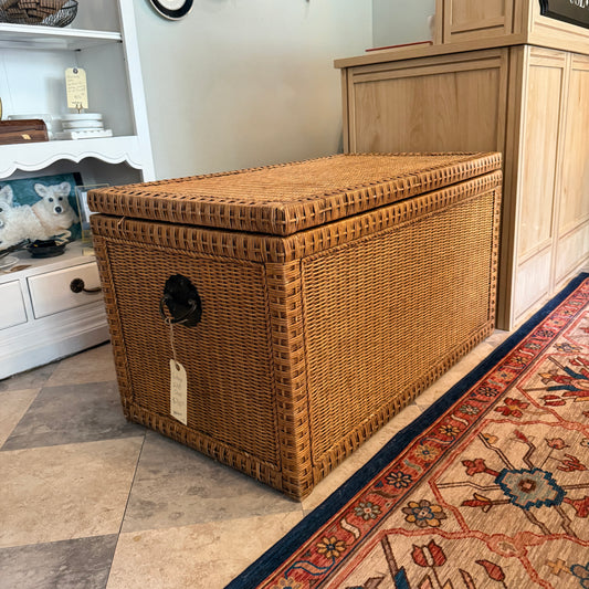 Vintage Wicker Chest
