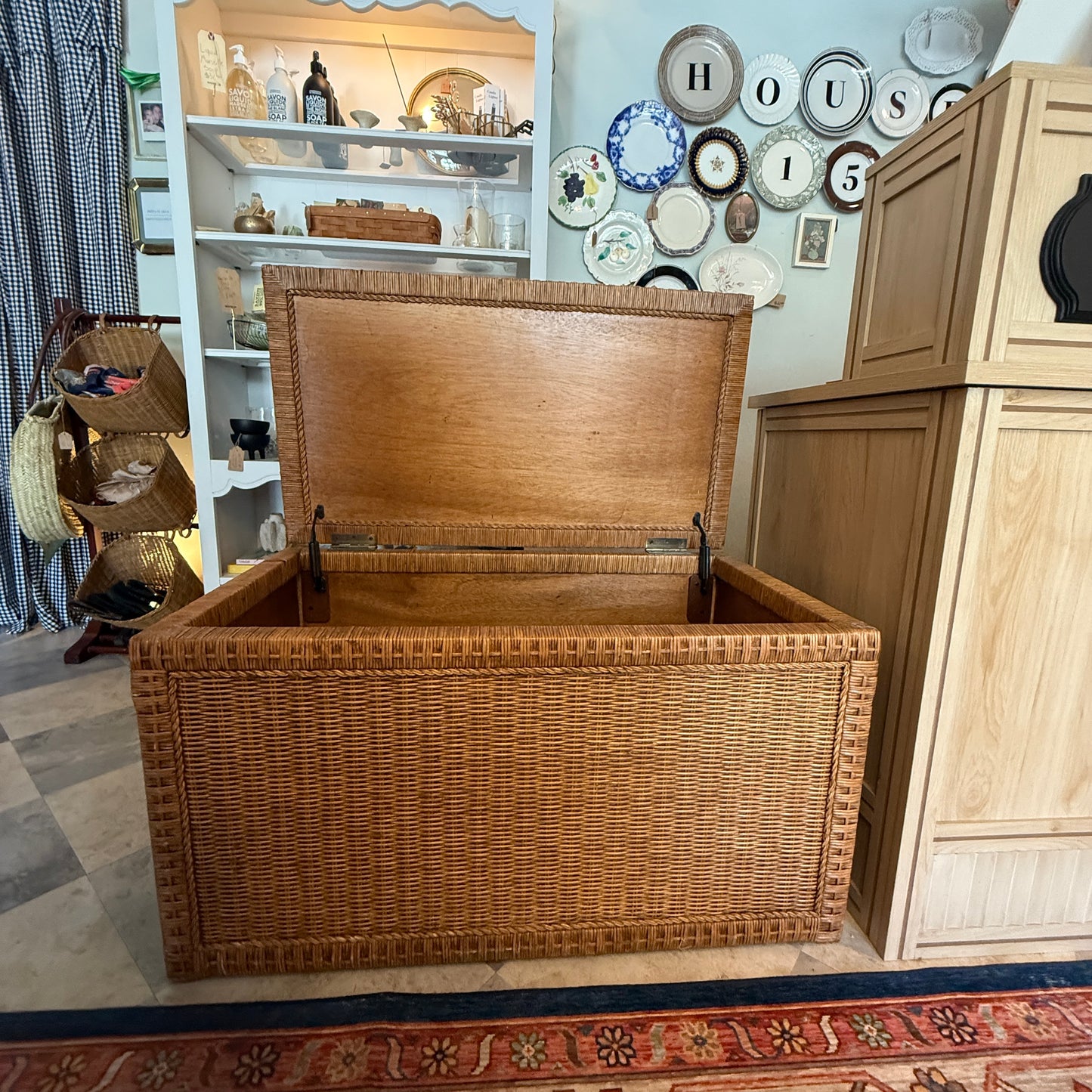 Vintage Wicker Chest