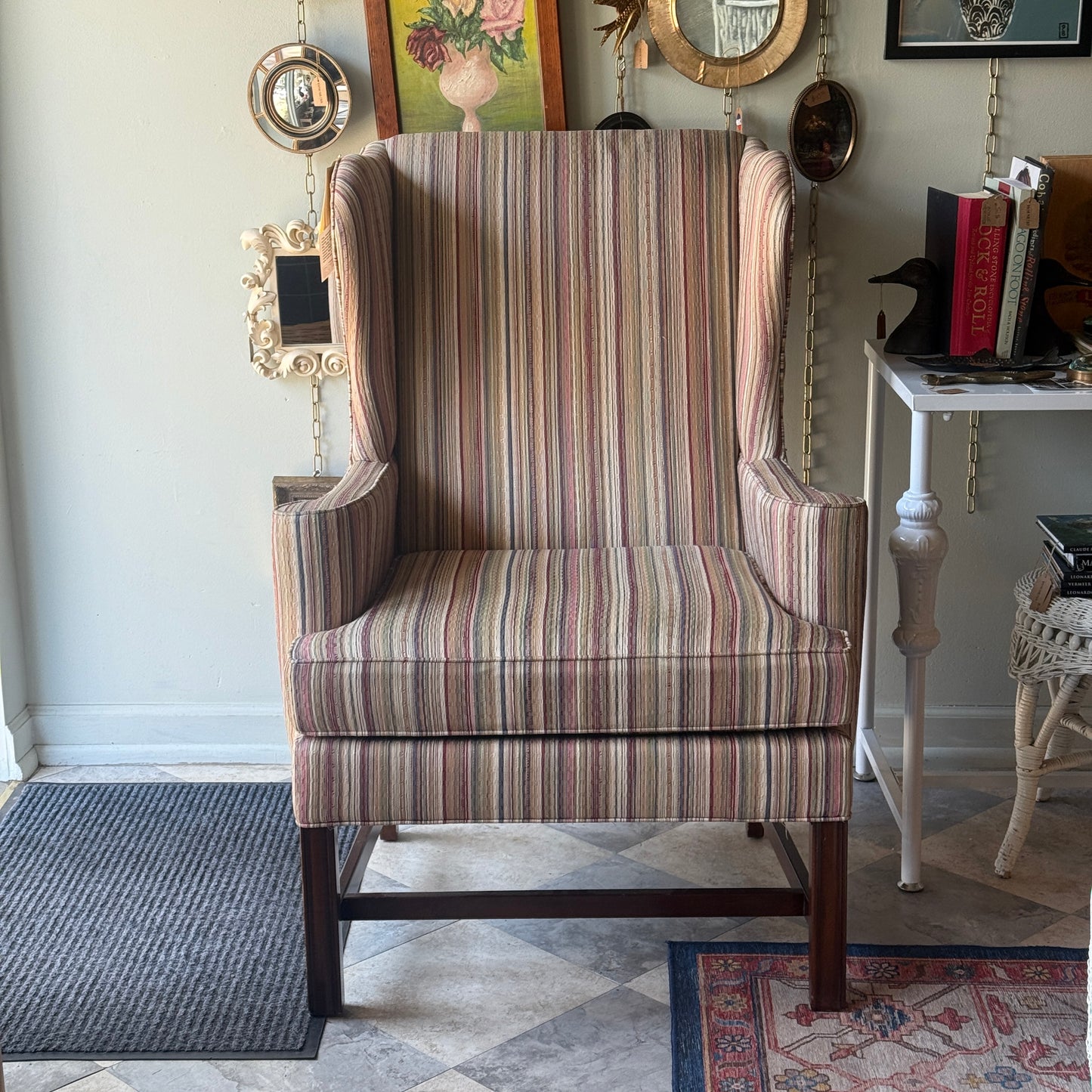 Vintage Striped Drexel Chair