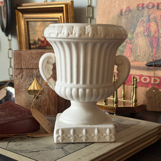 Vintage White Urn