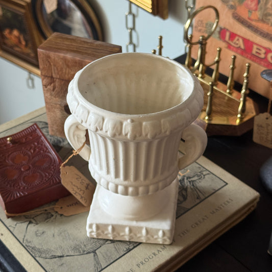 Vintage White Urn