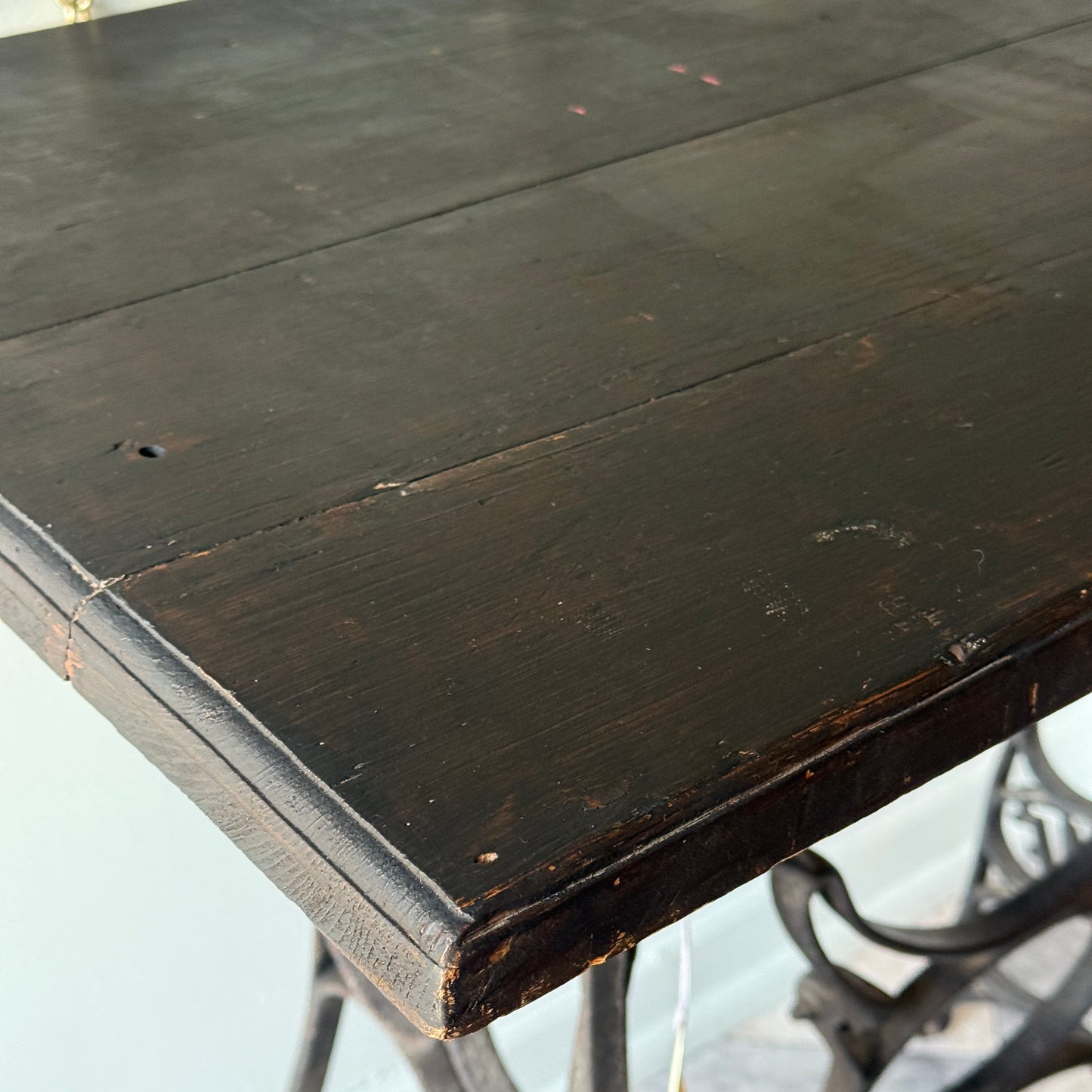 Cast Iron & Wooden Antique Table
