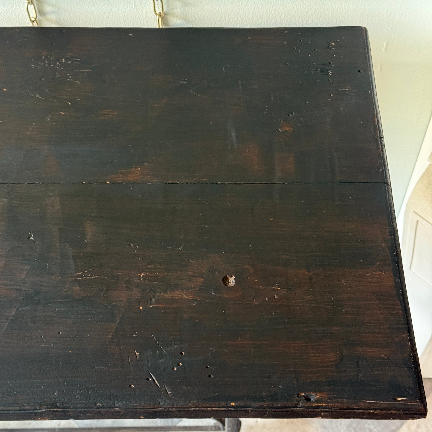 Cast Iron & Wooden Antique Table