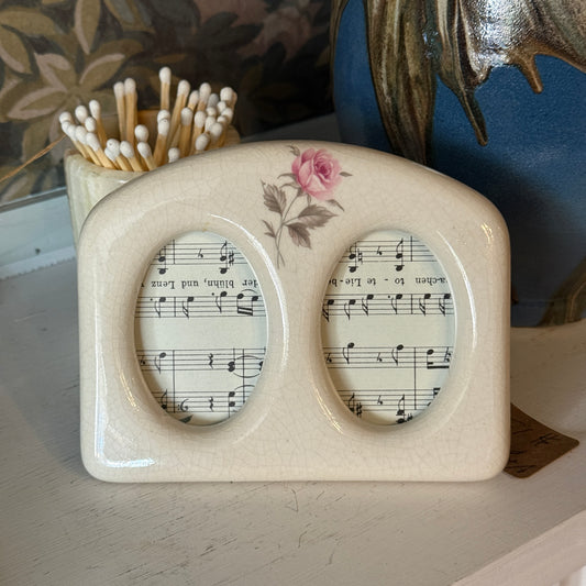 Vintage Floral Double Frame