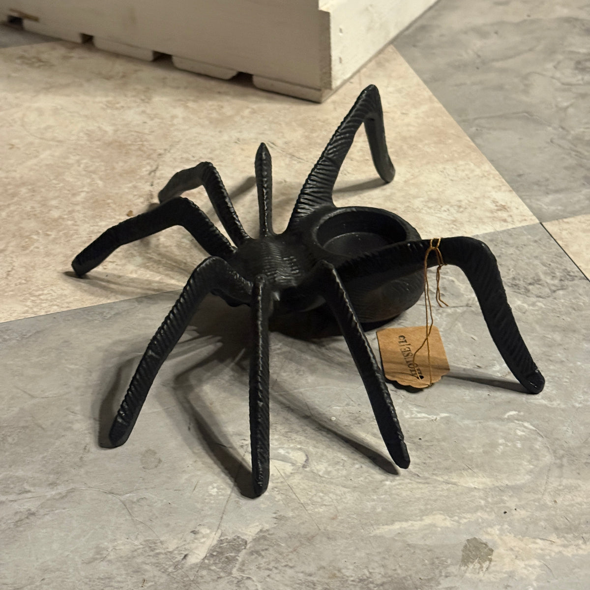 Iron Spider Candle Holder