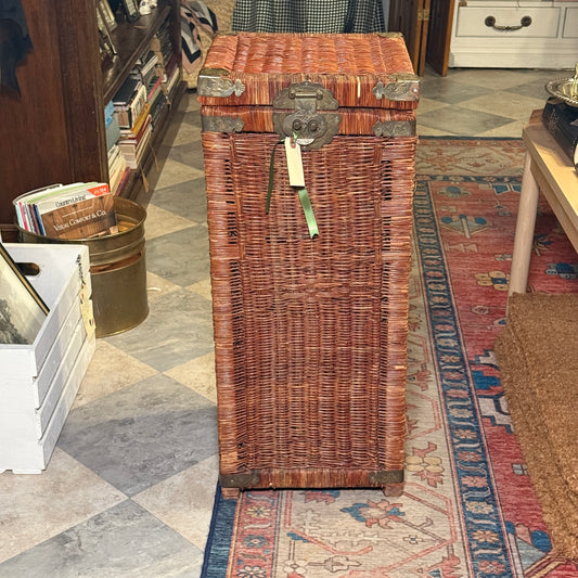 Wicker Brass Trunk or Hamper