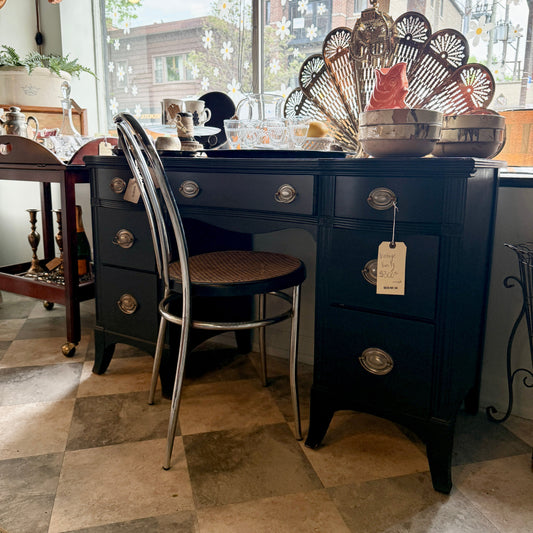 Vintage Black Vanity