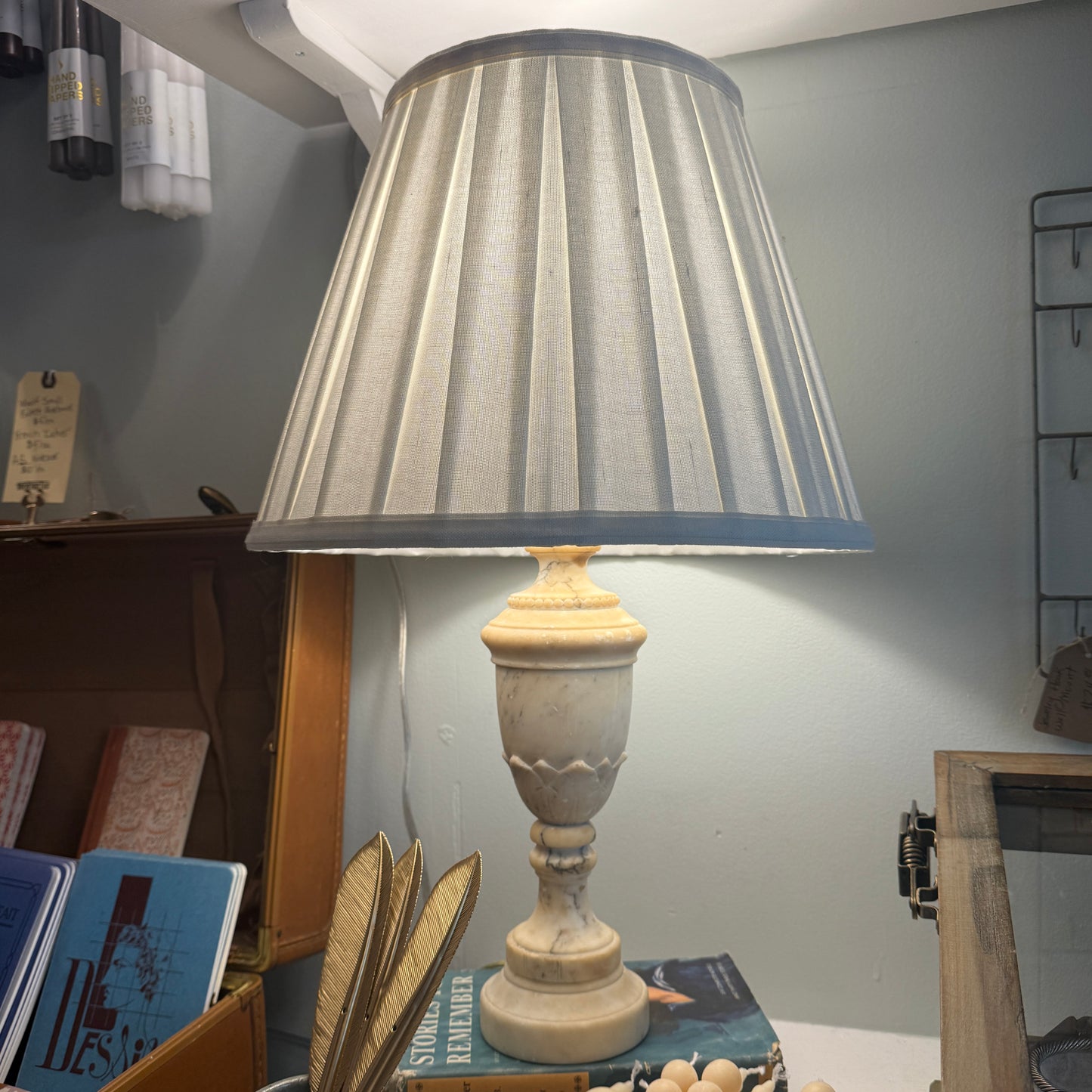 Vintage Marble Onyx Lamp