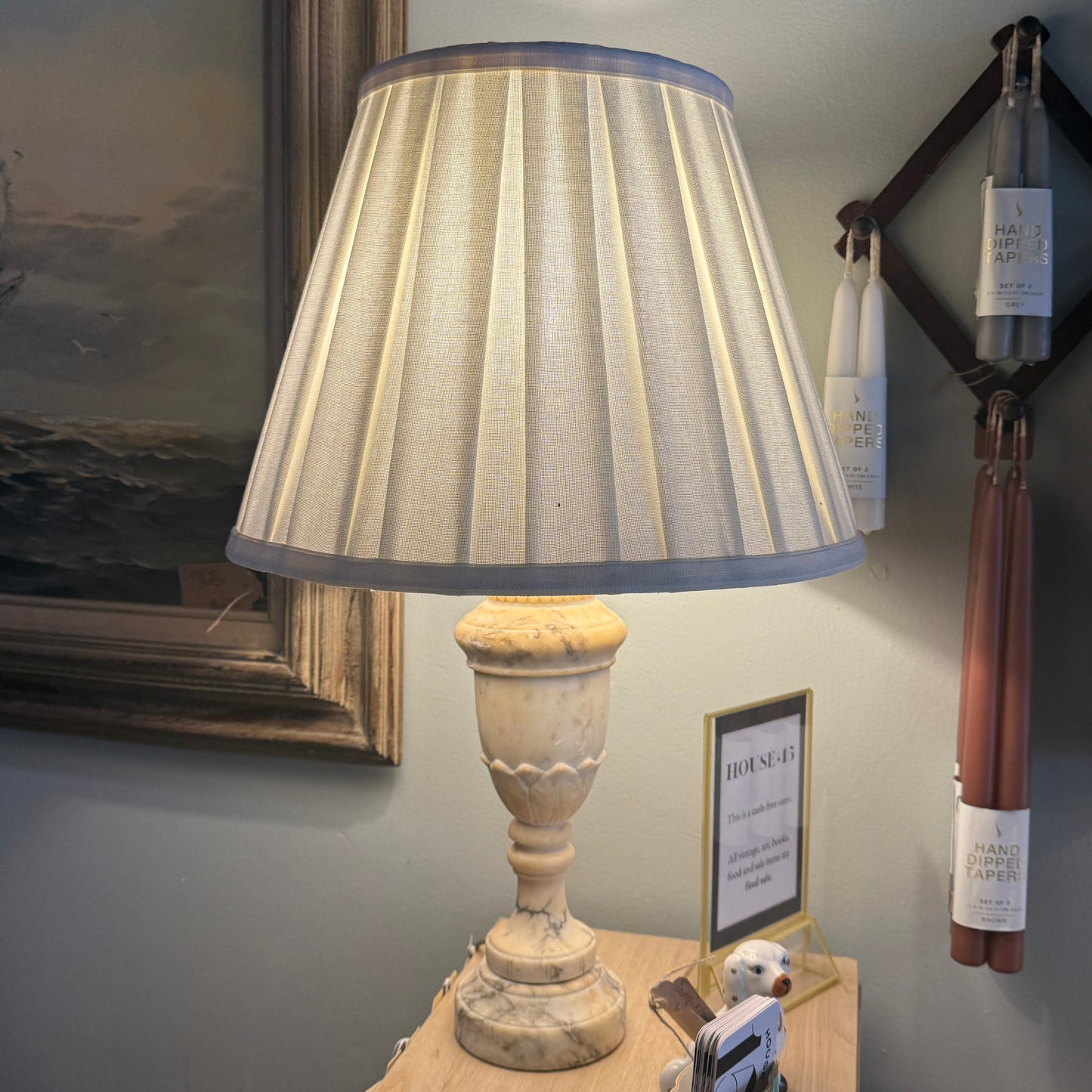 Vintage Marble Onyx Lamp