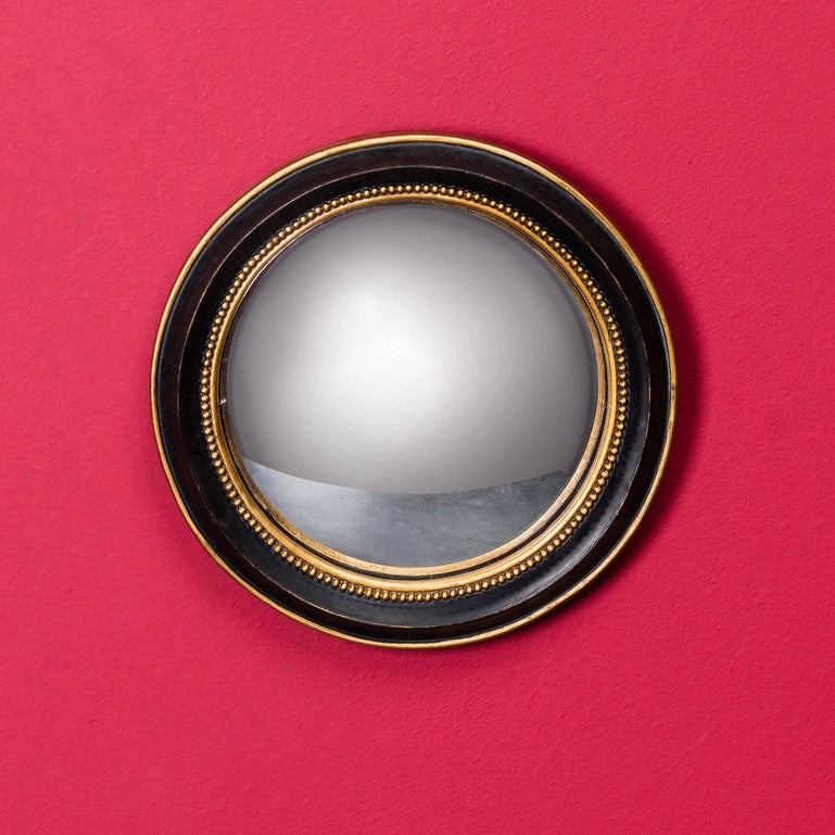 Black & Gold Convex Mirror