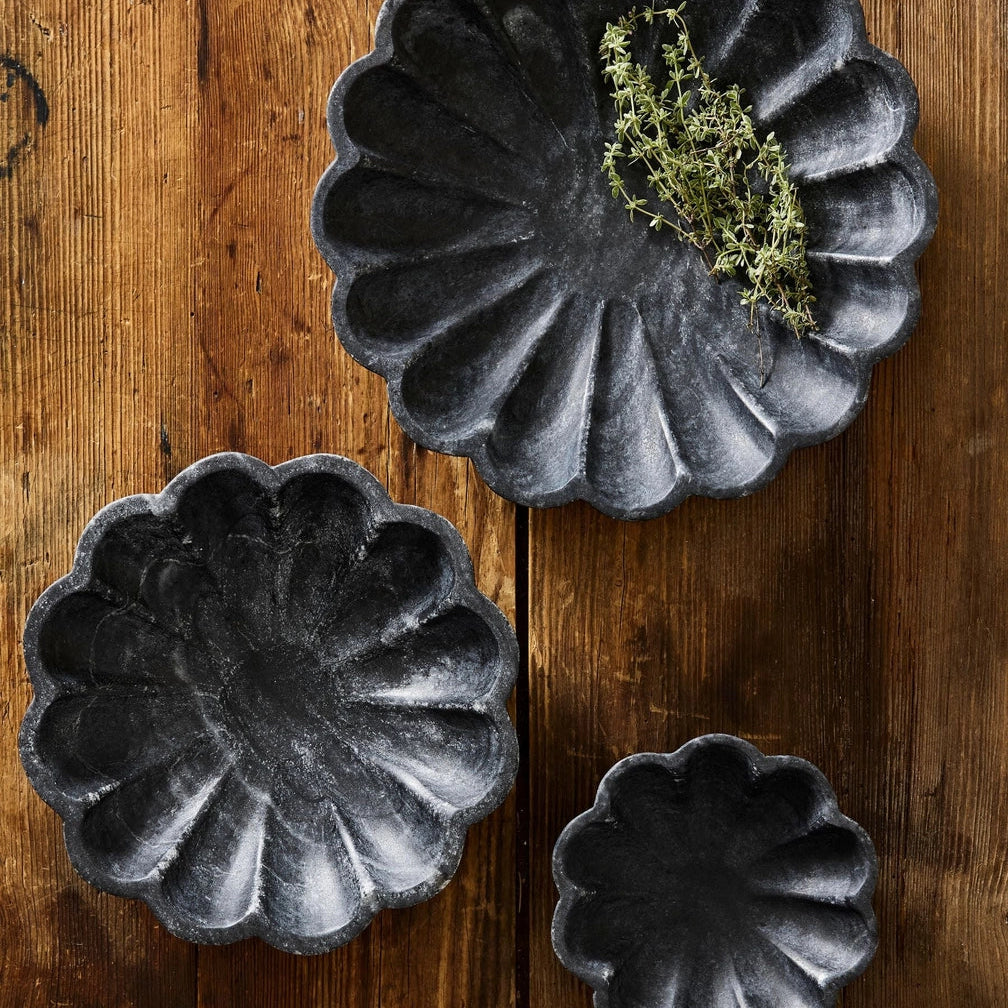 Catalina Black Marble Bowl