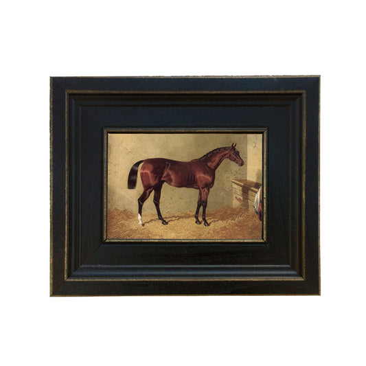 Bay Colt in Stable Vintage Painting Print