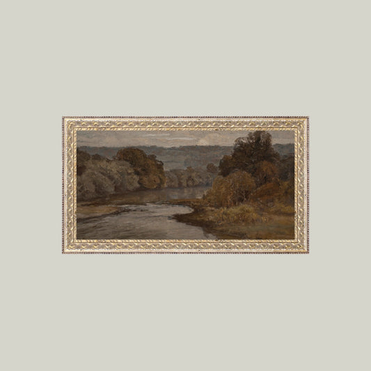 "Autumn River" Painting Framed Reproduction