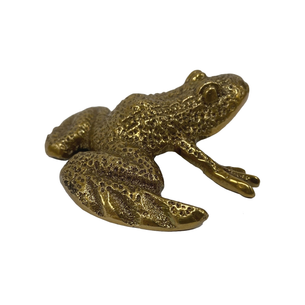 Brass Frog Paperweight