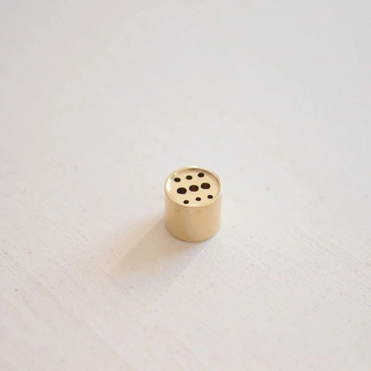 Mini Cylinder Brass Incense Holder