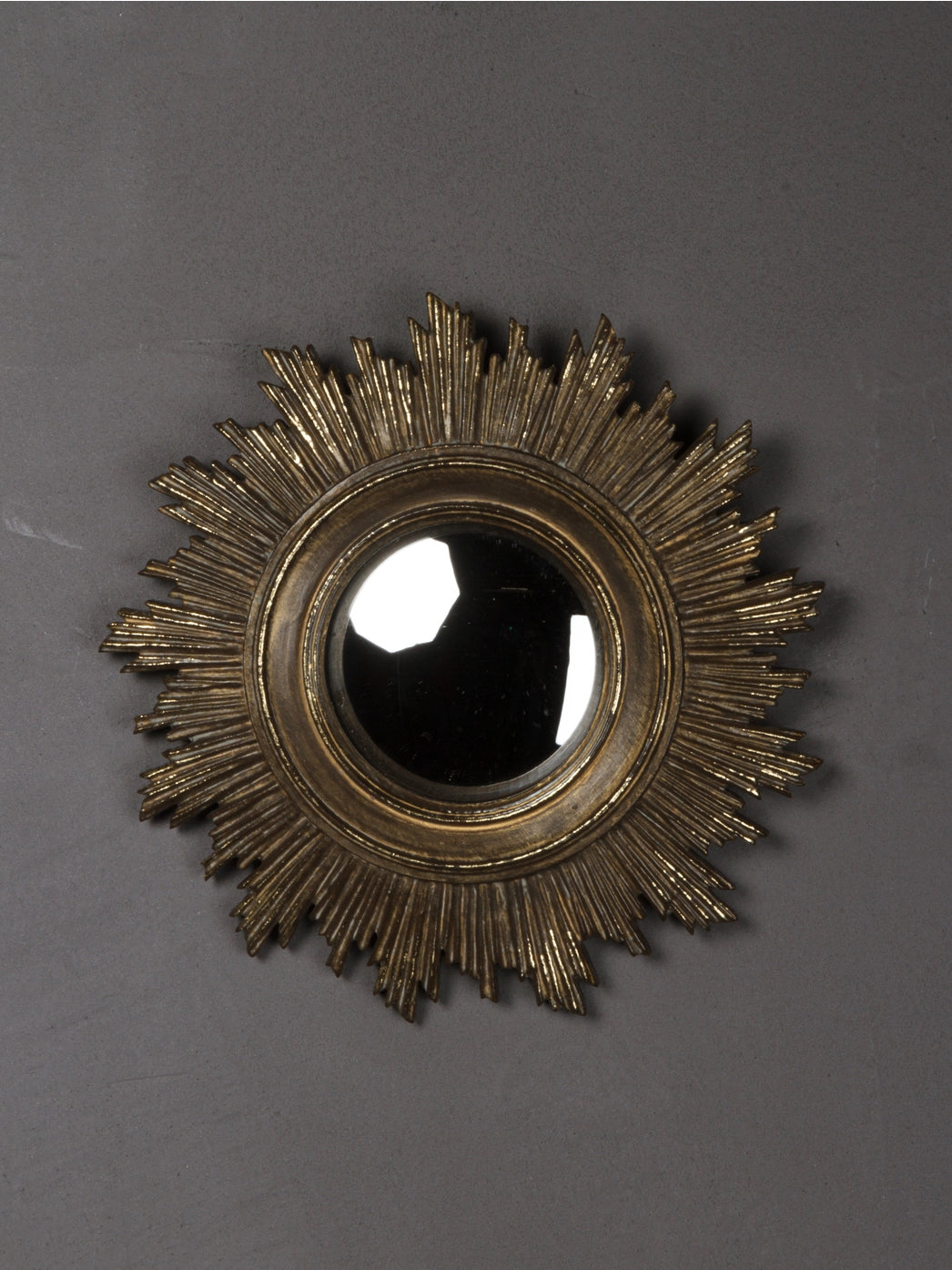 Gold Sun Convex Mirror