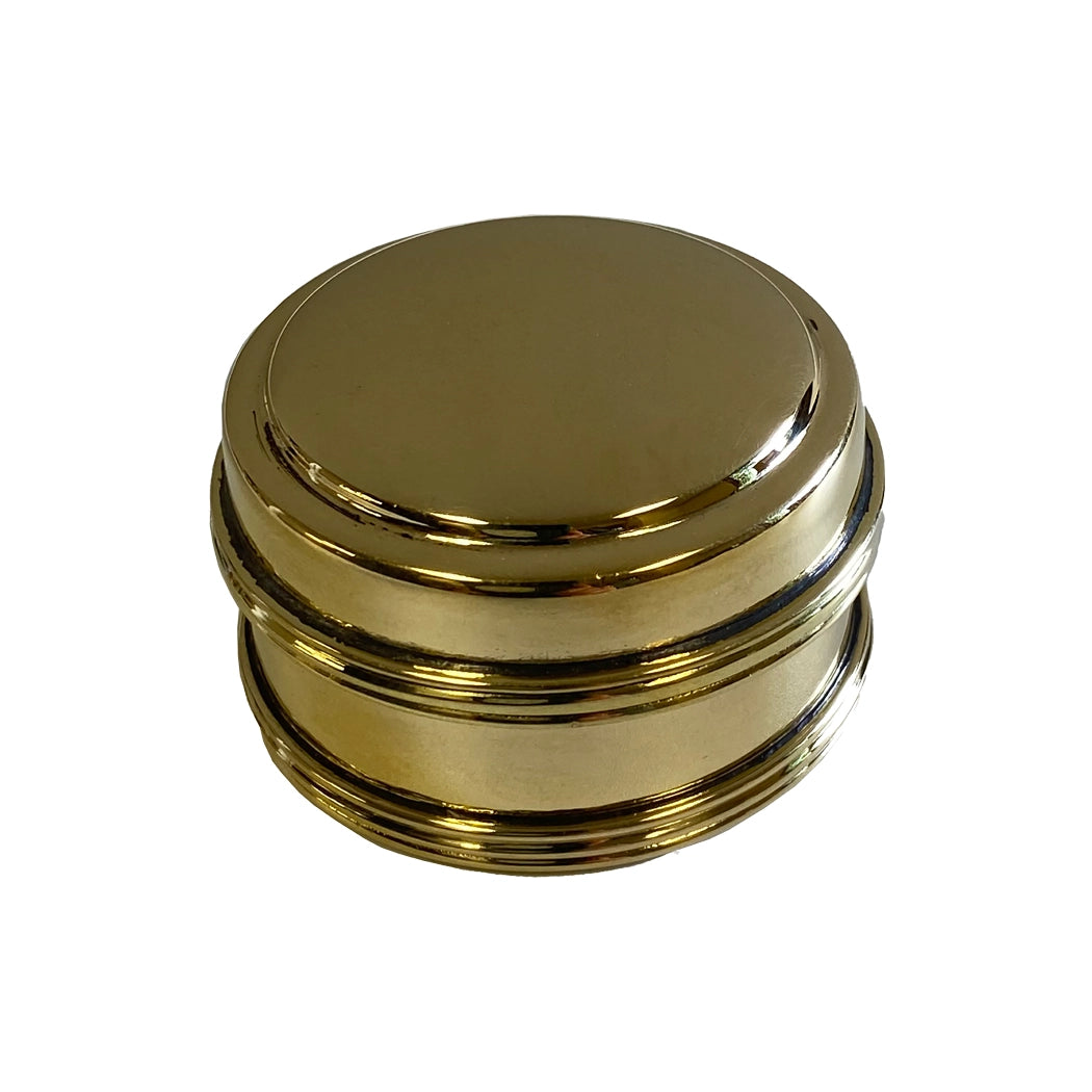 Polished Brass Round Pill Box