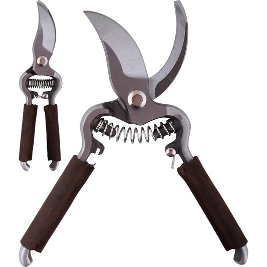 Leather Handle Pruning Shears