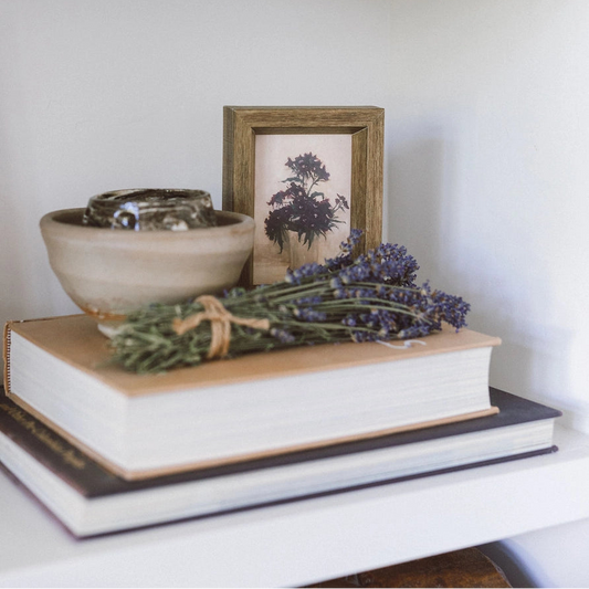 "Maroon Flowers" Framed Reproduction