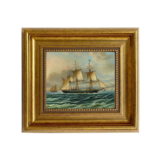 Baltimore Clipper Architect Vintage Painting Print
