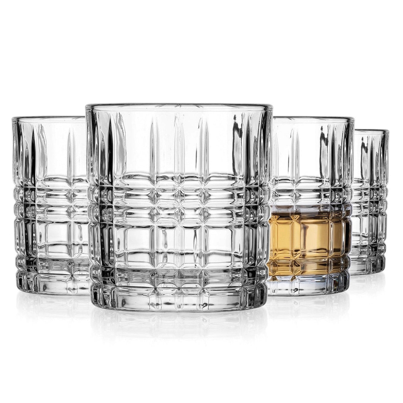 Crystal Double Old Fashion Glasses